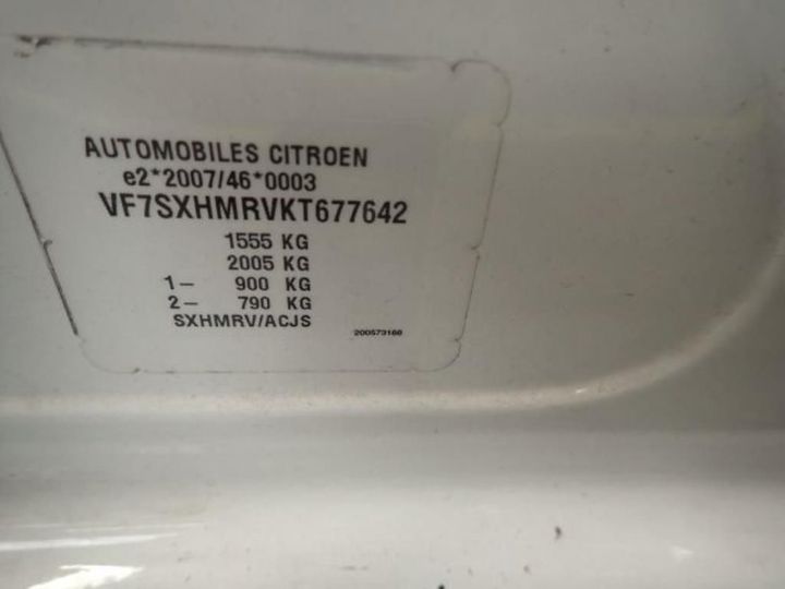 Photo 11 VIN: VF7SXHMRVKT677642 - CITROEN C3 