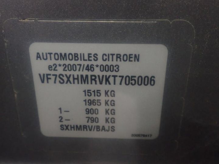 Photo 12 VIN: VF7SXHMRVKT705006 - CITROEN C3 