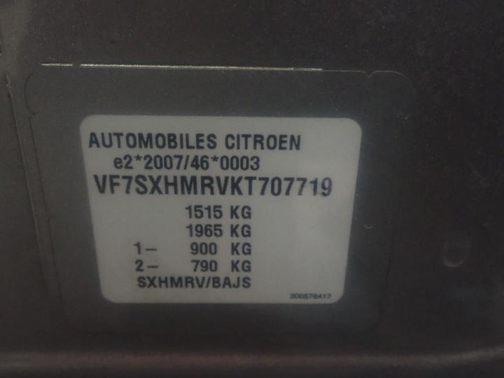 Photo 13 VIN: VF7SXHMRVKT707719 - CITROEN C3 