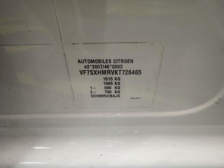 Photo 11 VIN: VF7SXHMRVKT726465 - CITROEN C3 