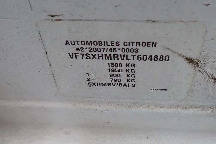 Photo 4 VIN: VF7SXHMRVLT604880 - CITROEN C3 