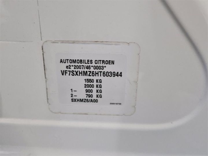 Photo 8 VIN: VF7SXHMZ6HT603944 - CITROEN C3 