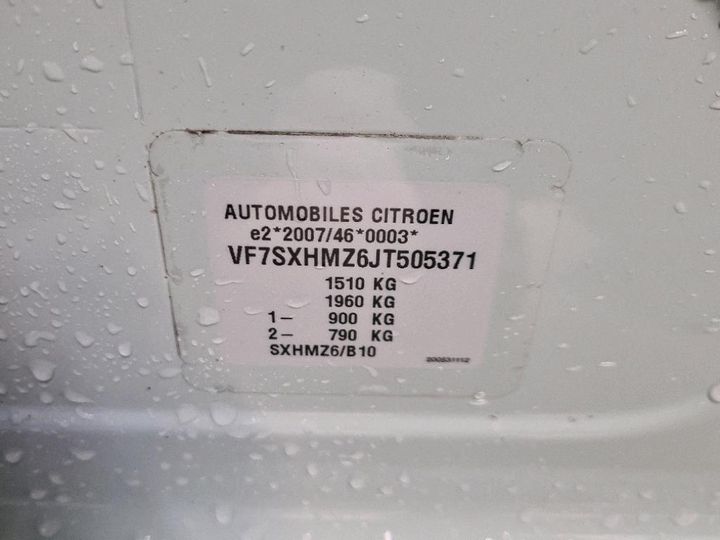 Photo 8 VIN: VF7SXHMZ6JT505371 - CITROEN C3 