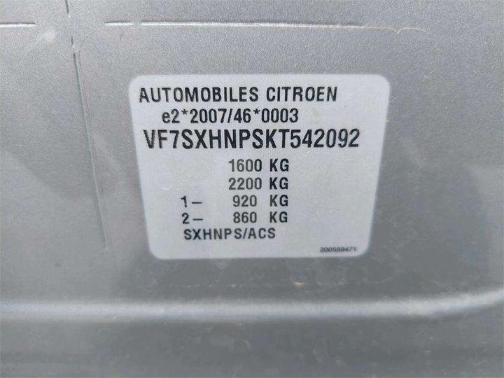 Photo 8 VIN: VF7SXHNPSKT542092 - CITROEN C3 