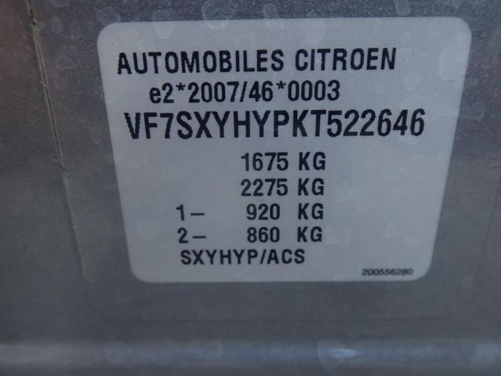 Photo 4 VIN: VF7SXYHYPKT522646 - CITROEN C3 