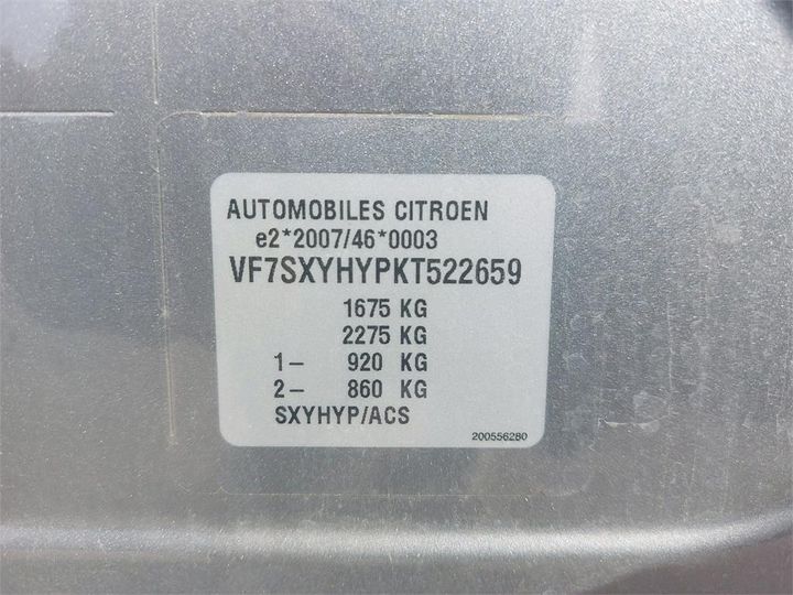 Photo 8 VIN: VF7SXYHYPKT522659 - CITROEN C3 