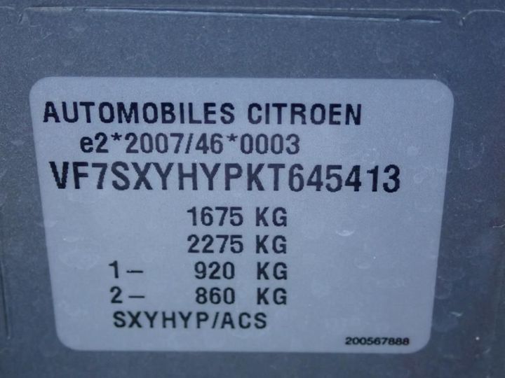 Photo 11 VIN: VF7SXYHYPKT645413 - CITROEN C3 