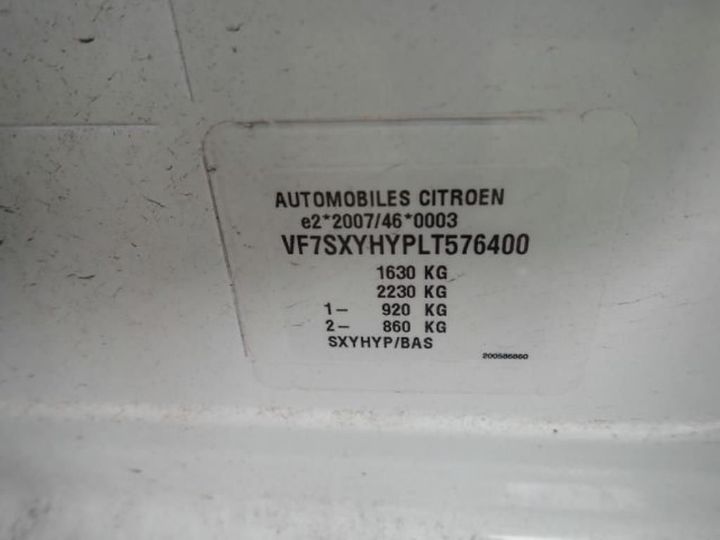 Photo 12 VIN: VF7SXYHYPLT576400 - CITROEN C3 