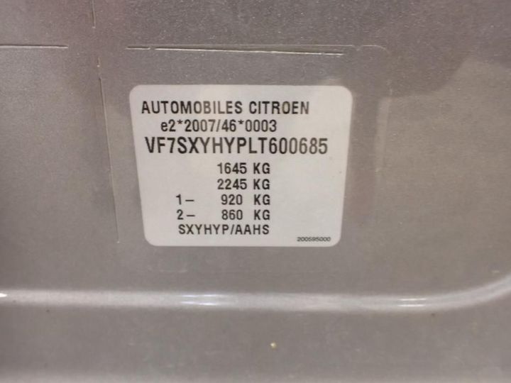 Photo 14 VIN: VF7SXYHYPLT600685 - CITROEN C3 