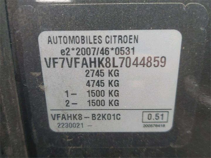 Photo 8 VIN: VF7VFAHK8L7044859 - CITROEN JUMPY 