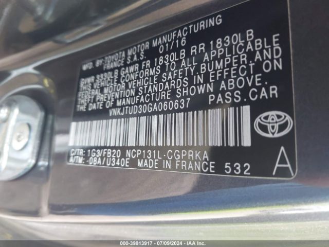 Photo 8 VIN: VNKJTUD30GA060637 - TOYOTA YARIS 