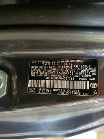 Photo 11 VIN: VNKJTUD36GA057788 - TOYOTA YARIS 