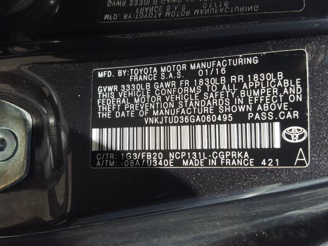 Photo 9 VIN: VNKJTUD36GA060495 - TOYOTA YARIS L 