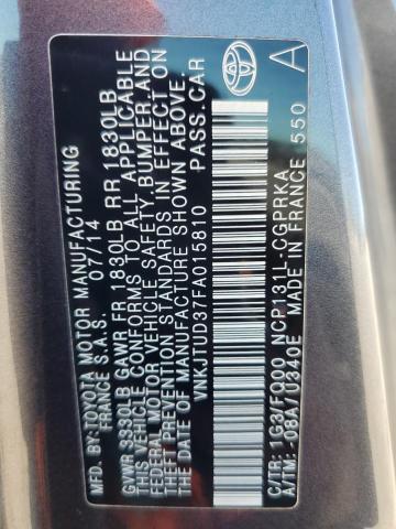 Photo 11 VIN: VNKJTUD37FA015810 - TOYOTA YARIS 