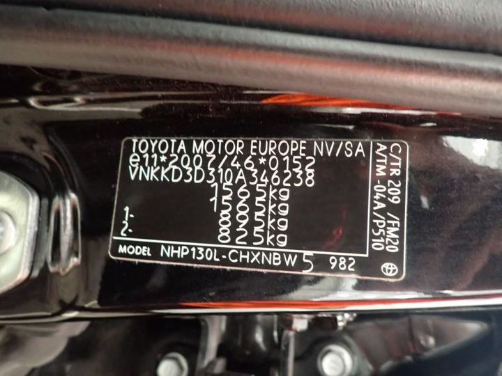 Photo 11 VIN: VNKKD3D310A346238 - TOYOTA YARIS MC2 5P 