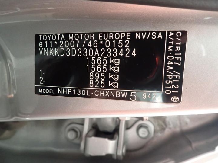 Photo 13 VIN: VNKKD3D330A233424 - TOYOTA YARIS 5P 