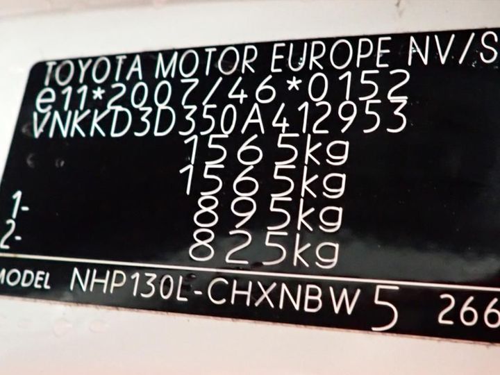 Photo 13 VIN: VNKKD3D350A412953 - TOYOTA YARIS 