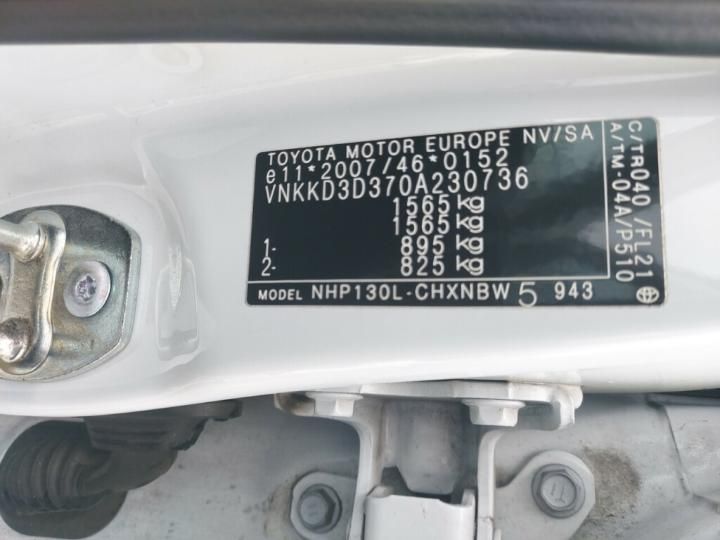 Photo 26 VIN: VNKKD3D370A230736 - TOYOTA YARIS 