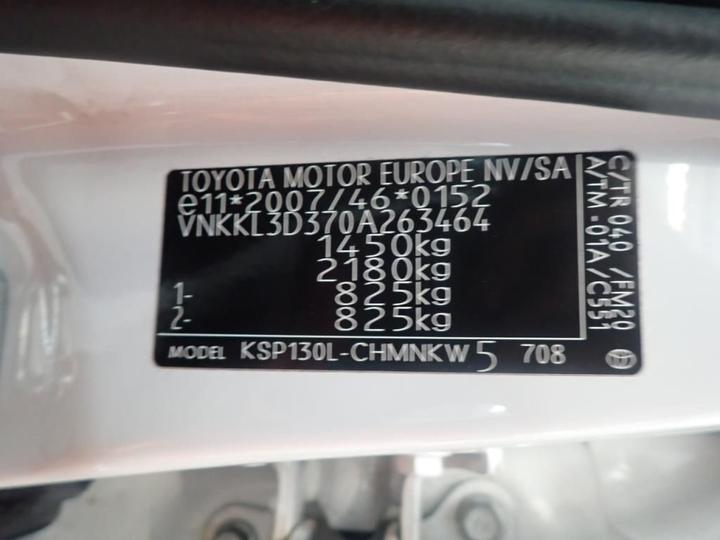 Photo 8 VIN: VNKKL3D370A263464 - TOYOTA YARIS MC2 5P 