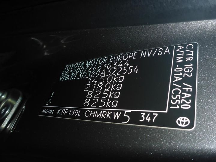 Photo 17 VIN: VNKKL3D380A322554 - TOYOTA YARIS 