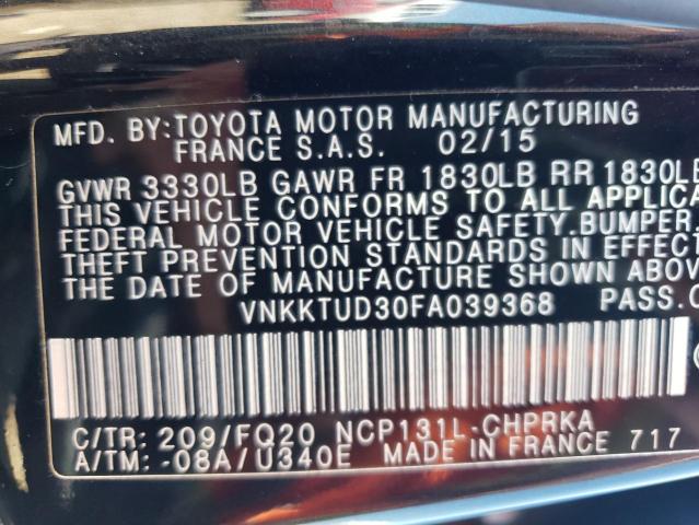 Photo 12 VIN: VNKKTUD30FA039368 - TOYOTA YARIS 