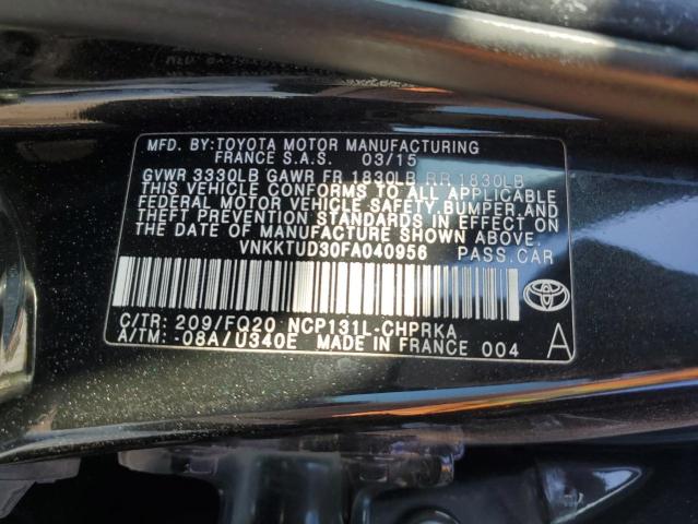 Photo 11 VIN: VNKKTUD30FA040956 - TOYOTA YARIS 