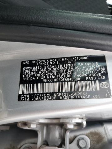 Photo 11 VIN: VNKKTUD30FA043338 - TOYOTA YARIS 