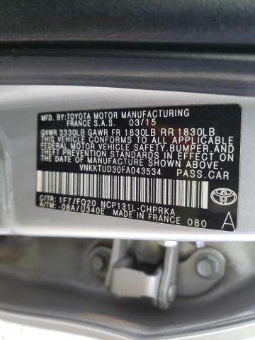 Photo 9 VIN: VNKKTUD30FA043534 - TOYOTA YARIS 