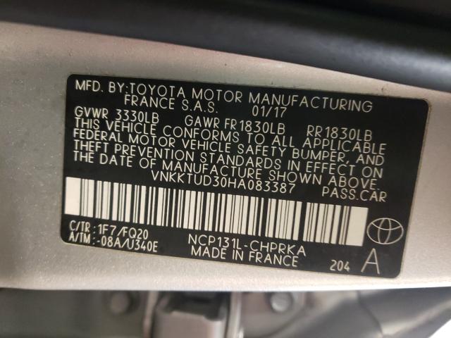 Photo 9 VIN: VNKKTUD30HA083387 - TOYOTA YARIS 