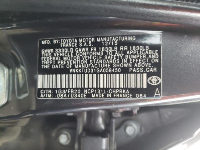 Photo 9 VIN: VNKKTUD31GA058450 - TOYOTA YARIS L 