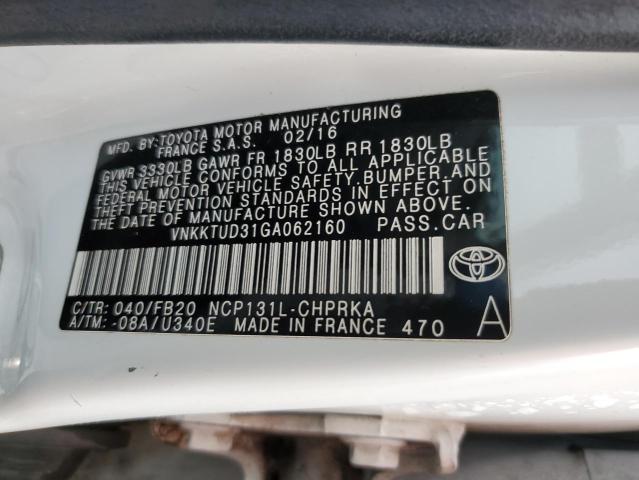 Photo 11 VIN: VNKKTUD31GA062160 - TOYOTA YARIS L 