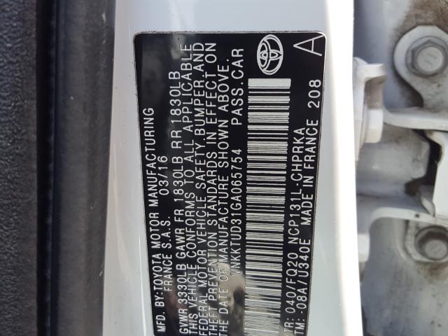 Photo 9 VIN: VNKKTUD31GA065754 - TOYOTA YARIS L 