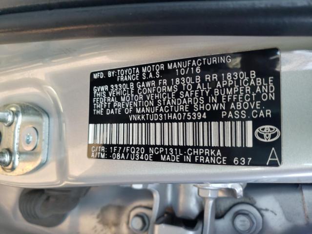 Photo 9 VIN: VNKKTUD31HA075394 - TOYOTA YARIS L 