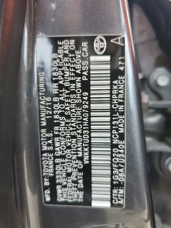 Photo 12 VIN: VNKKTUD31HA079249 - TOYOTA YARIS 