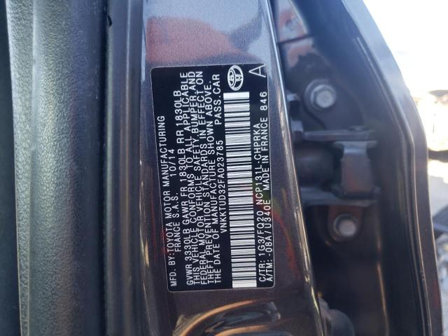 Photo 12 VIN: VNKKTUD32FA023785 - TOYOTA YARIS 