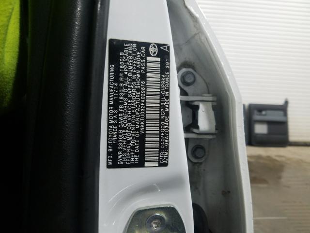 Photo 9 VIN: VNKKTUD32FA029876 - TOYOTA YARIS 