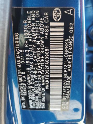 Photo 11 VIN: VNKKTUD32FA039081 - TOYOTA YARIS 