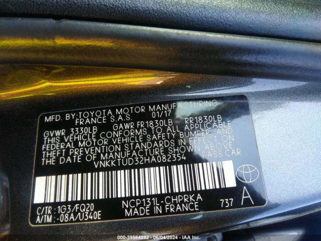 Photo 8 VIN: VNKKTUD32HA082354 - TOYOTA YARIS 