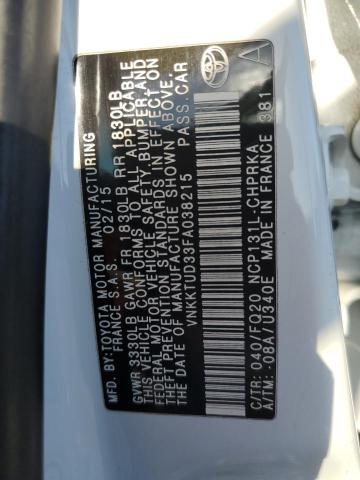 Photo 11 VIN: VNKKTUD33FA038215 - TOYOTA YARIS 