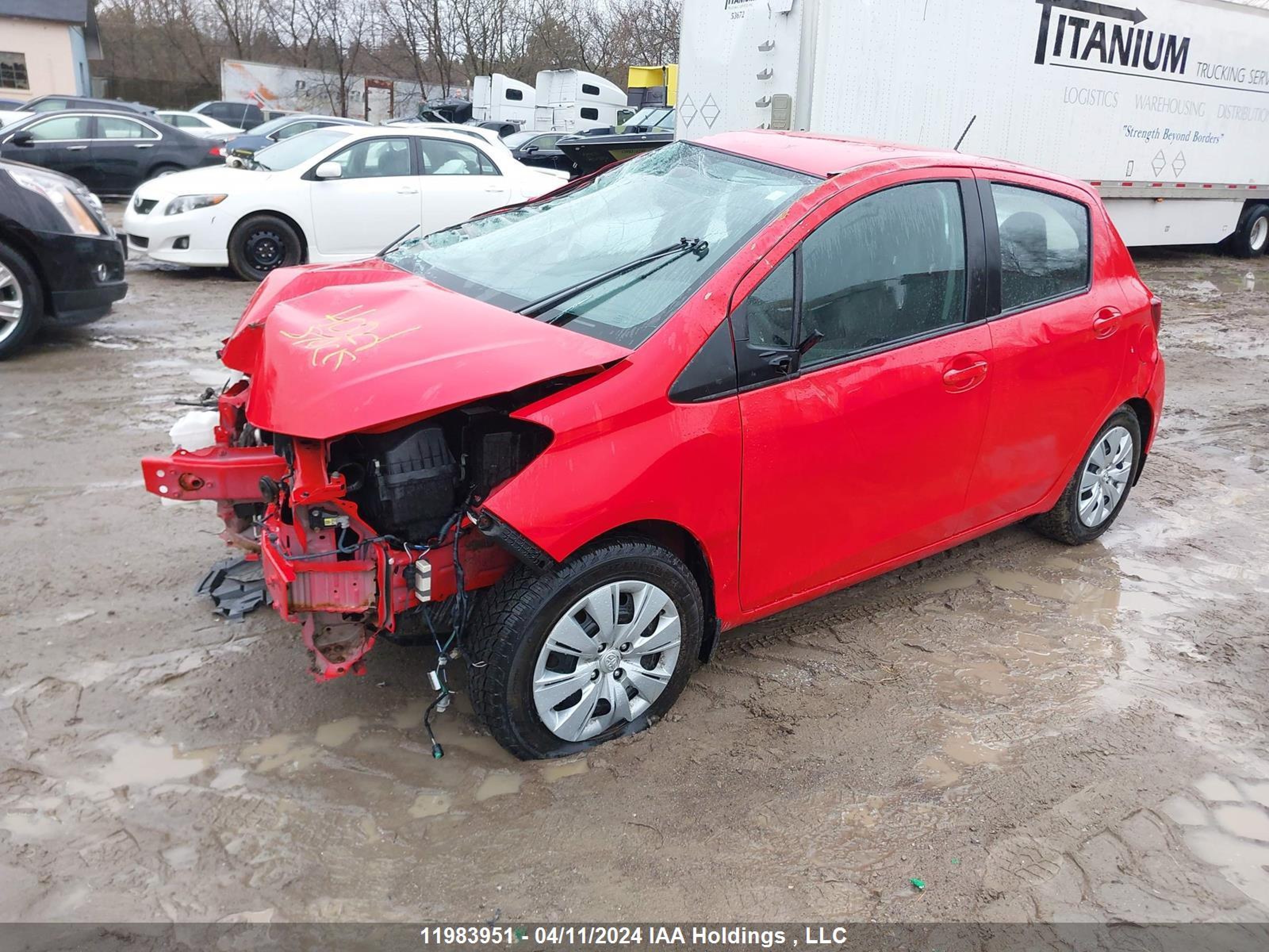 Photo 1 VIN: VNKKTUD33FA055497 - TOYOTA YARIS 