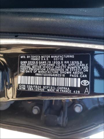 Photo 9 VIN: VNKKTUD33GA062516 - TOYOTA YARIS L 