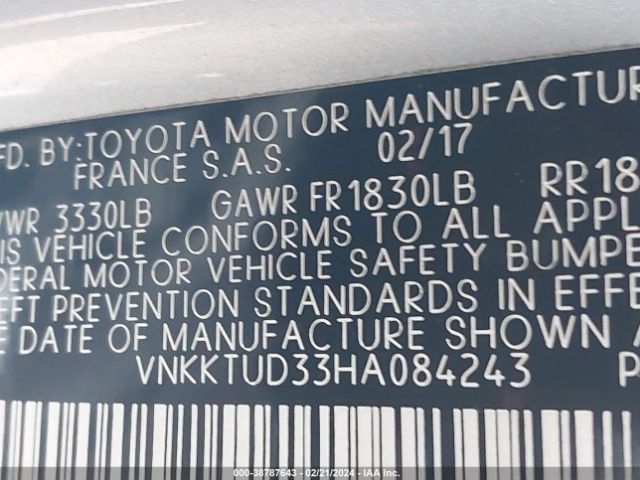 Photo 8 VIN: VNKKTUD33HA084243 - TOYOTA YARIS 