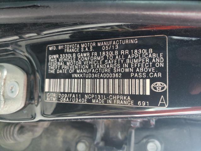 Photo 11 VIN: VNKKTUD34EA000362 - TOYOTA YARIS 