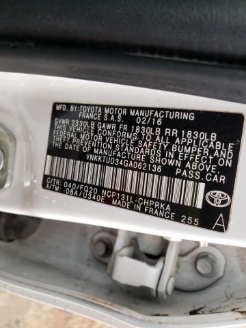 Photo 9 VIN: VNKKTUD34GA062136 - TOYOTA YARIS L 