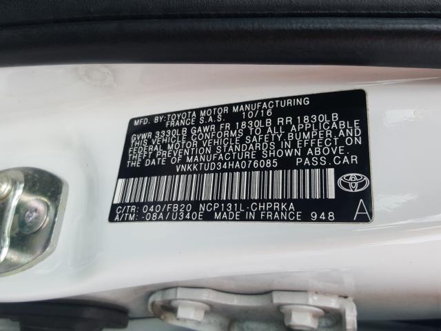 Photo 9 VIN: VNKKTUD34HA076085 - TOYOTA YARIS L 