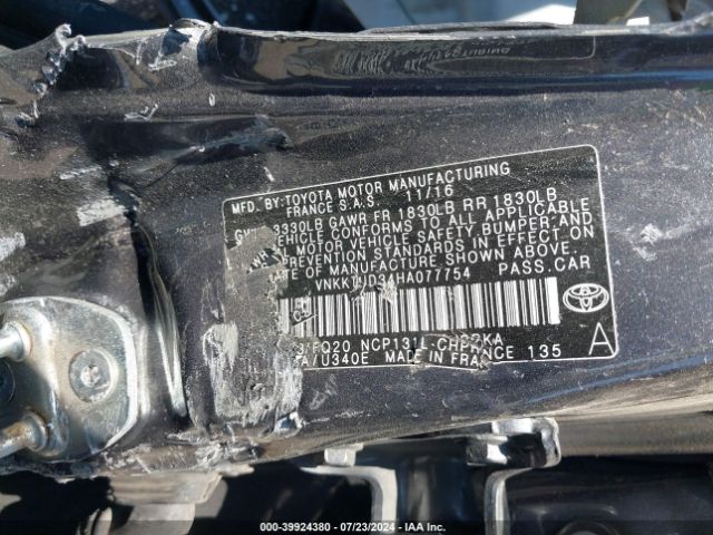 Photo 8 VIN: VNKKTUD34HA077754 - TOYOTA YARIS 