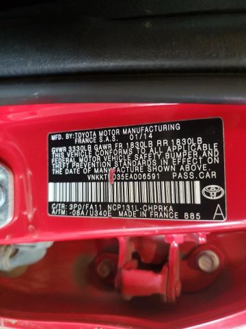 Photo 11 VIN: VNKKTUD35EA006591 - TOYOTA YARIS 