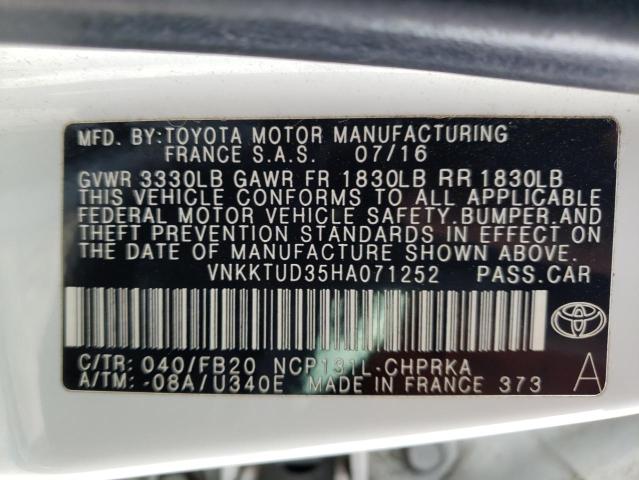 Photo 11 VIN: VNKKTUD35HA071252 - TOYOTA YARIS L 