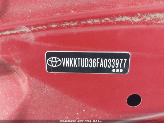 Photo 8 VIN: VNKKTUD36FA033977 - TOYOTA YARIS 