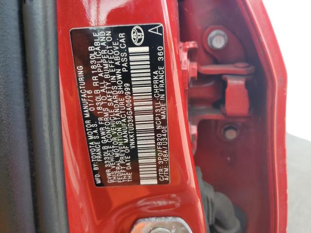 Photo 11 VIN: VNKKTUD36GA060999 - TOYOTA YARIS 